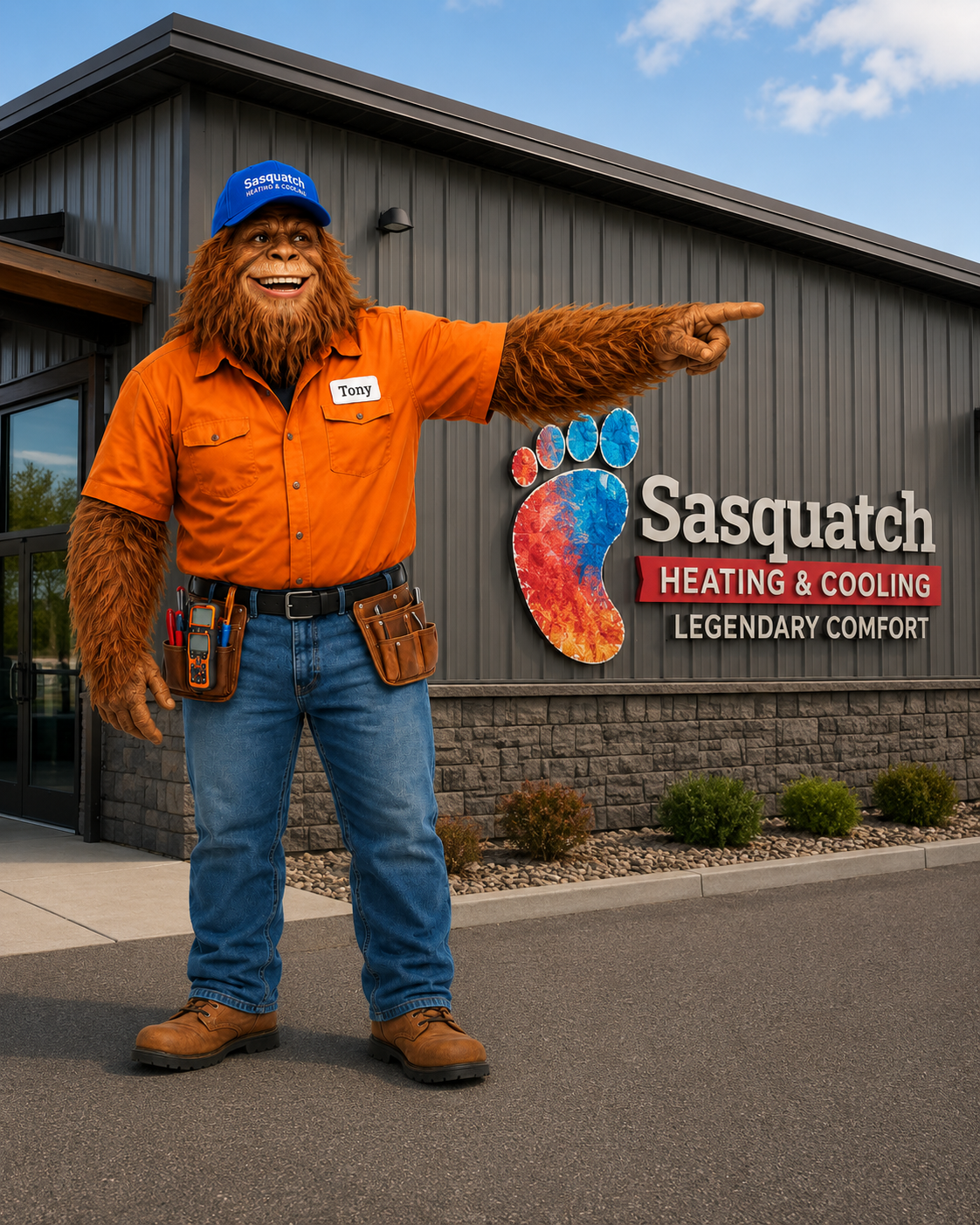 Sasquatch Heating and Cooling brand